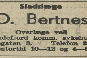 Bilde av Stadslege O. Bertnes